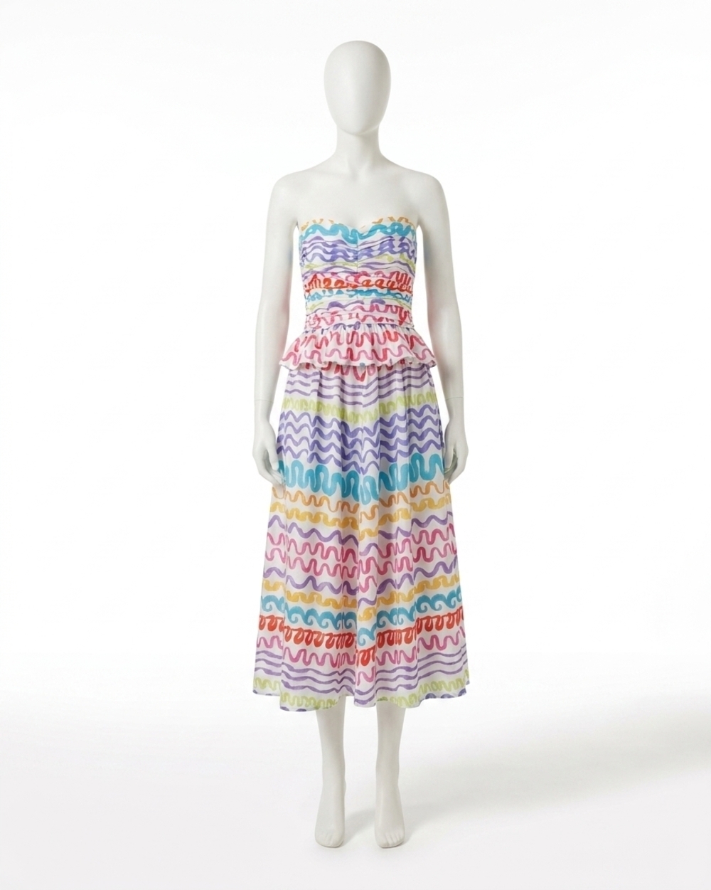 NEW CELIA B serpentine dress in multicolor